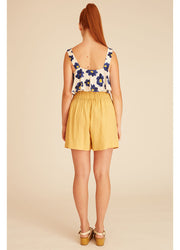 LINEN SHORT YELLOW