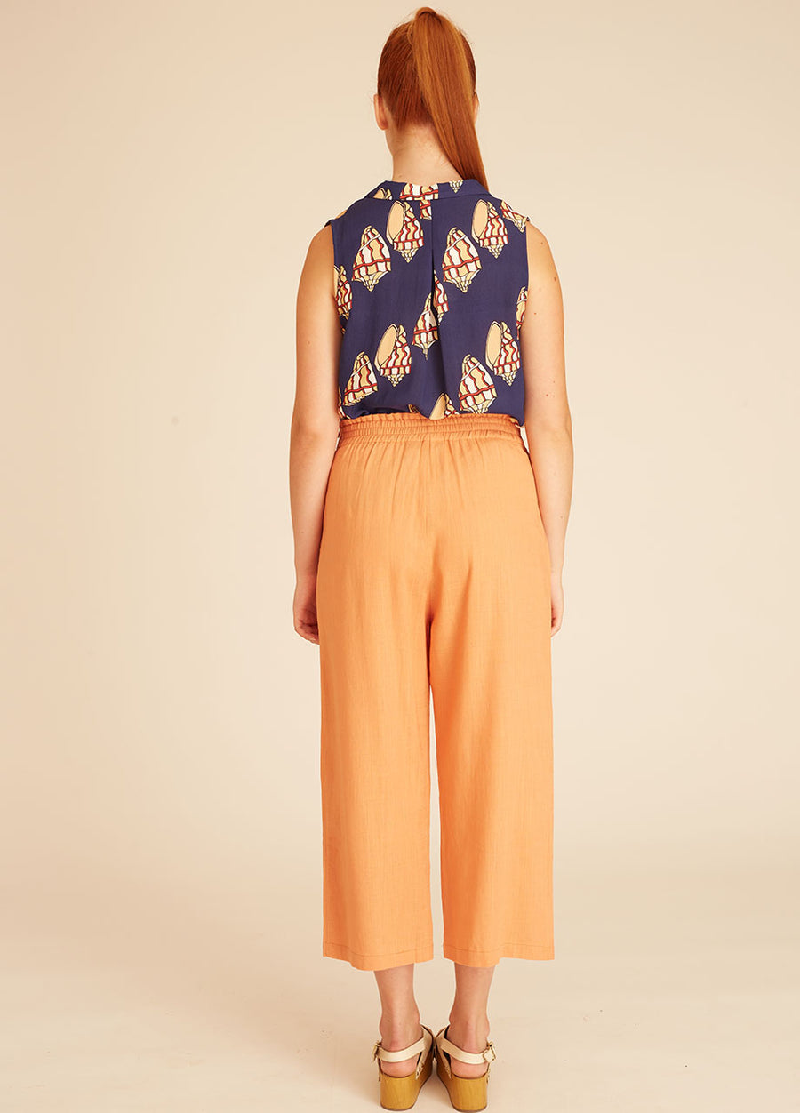 LINEN CULOTTE PEACH