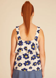 BLUE FLOWERS TOP