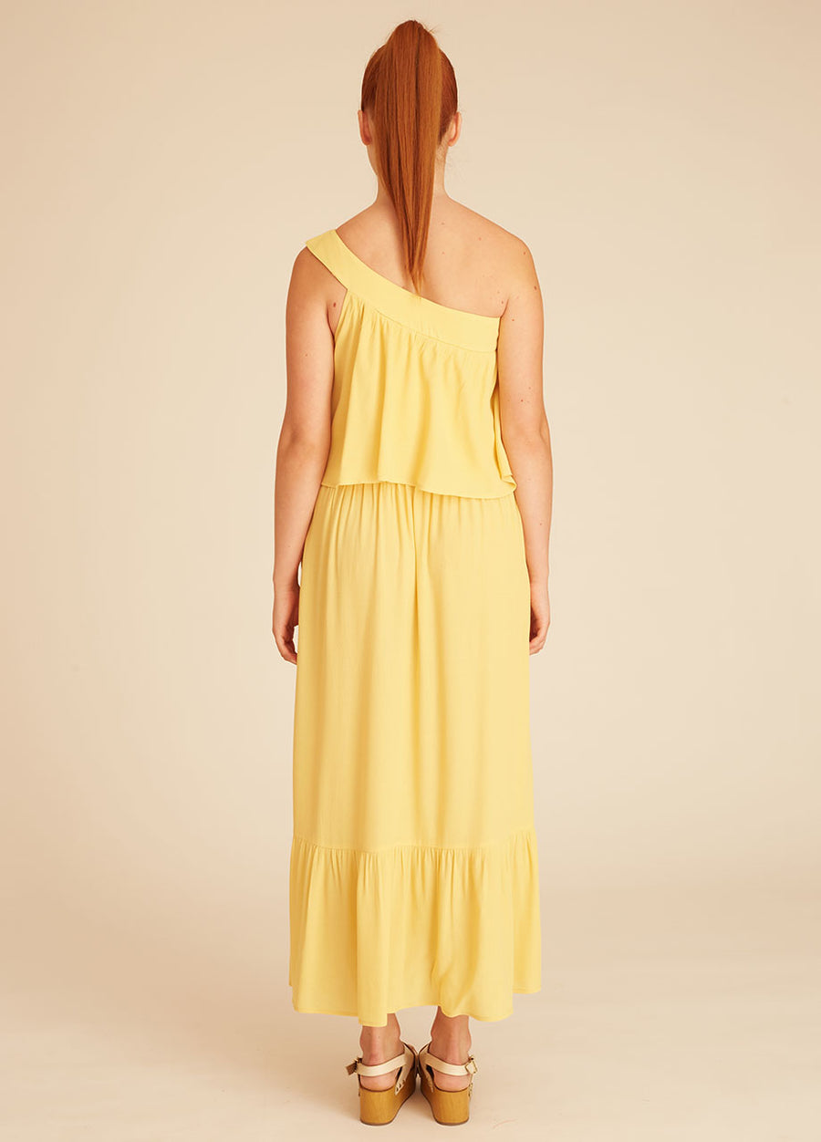 ONE SHOULDER DRESS YELLOW