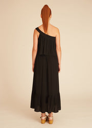ONE SHOULDER DRESS BLACK