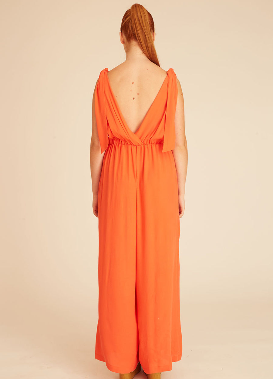VISCOSE PLAYSUIT CORAL