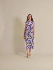 Vestido abotonado Blue Birds