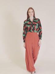 PANTALONI FLUIDI IN TENCEL TOFFE