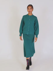 GREEN KNIT SKIRT