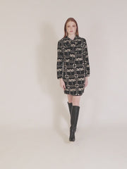 VESTIDO LAZADA BORDADO LIBELULAS